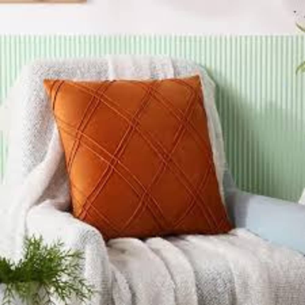 Set De 2 Cojines De Terciopelo Doble Pliegue image number 1.0