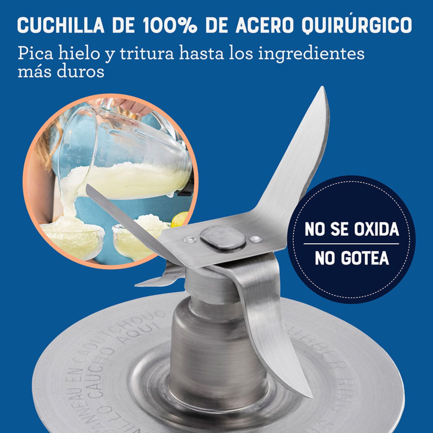 Licuadora Oster 2 Velocidades M&aacute;s Pulso Y Vaso De Vidrio Blstkagbpb image number 5.0