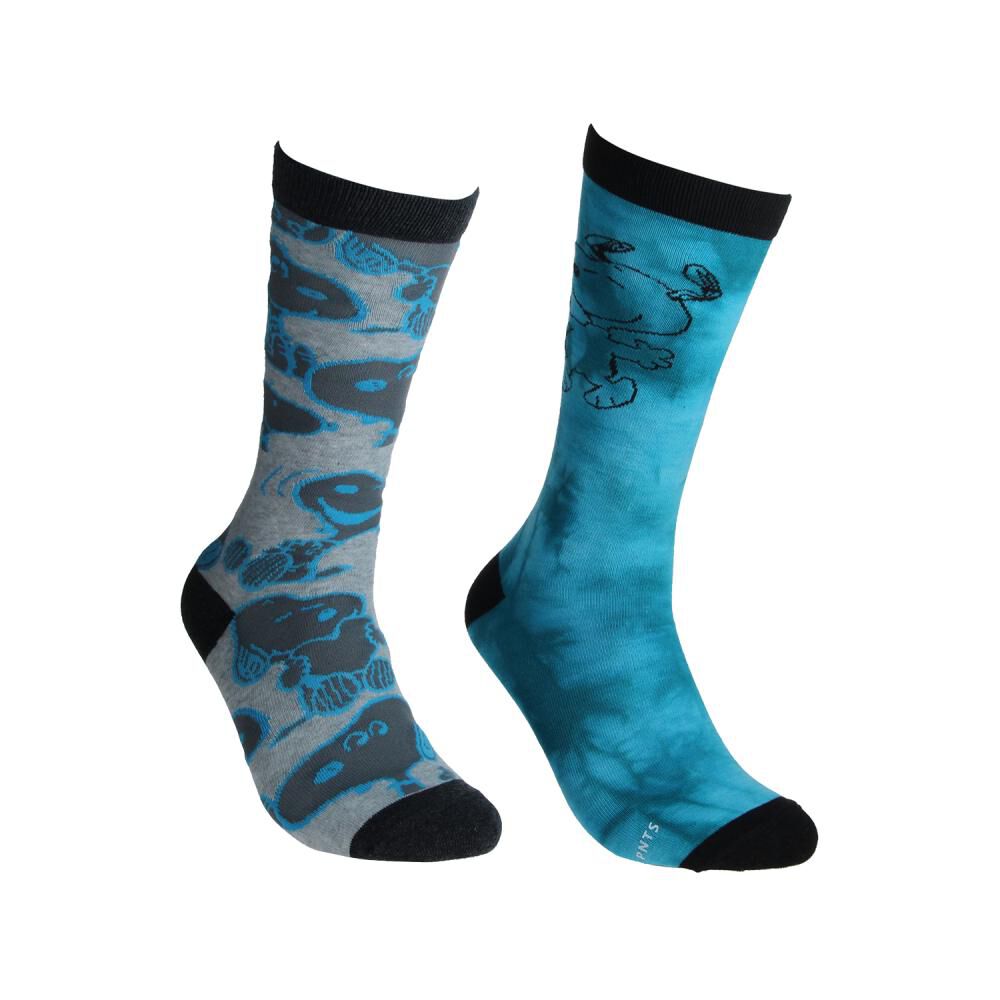 Pack Calcetines Mujer Largo Tie Dye Snoopy / 2 Pares image number 0.0