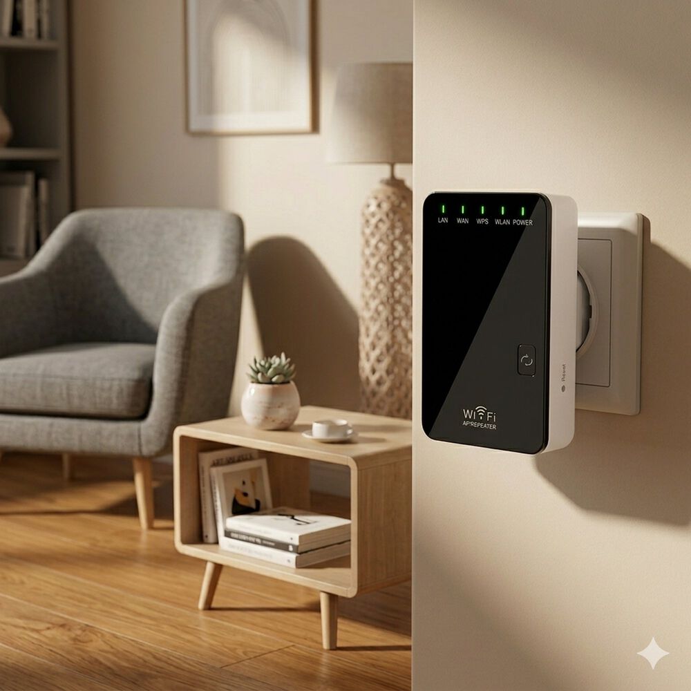 Repetidor Amplificador Wifi 300 Mbps Inal&aacute;mbrico Mini Router image number 3.0