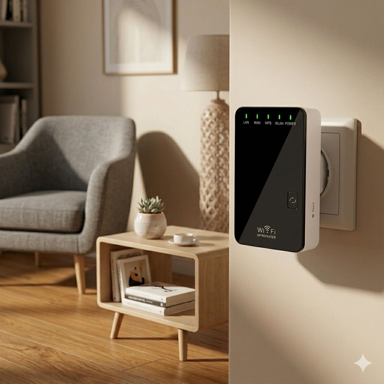 Repetidor Amplificador Wifi 300 Mbps Inal&aacute;mbrico Mini Router image number 3.0