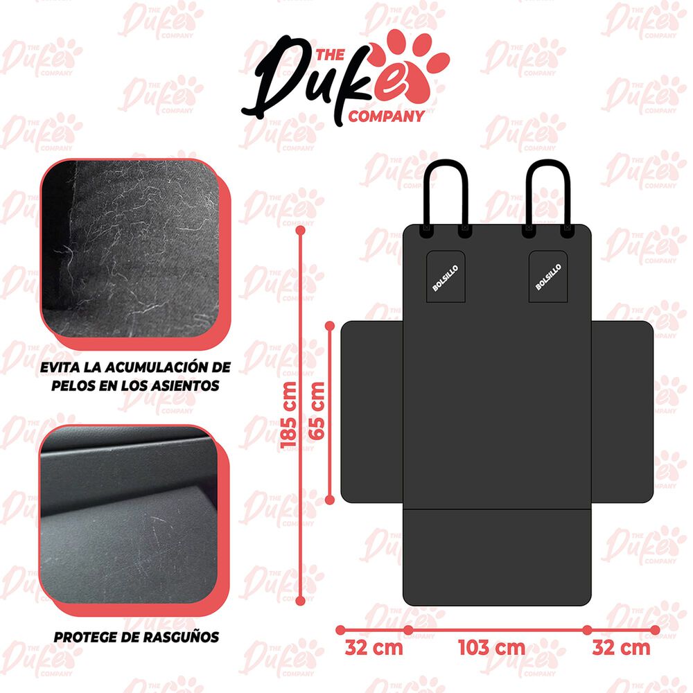 Funda Cobertor Maletero Auto Para Mascotas Duke Asiento image number 4.0