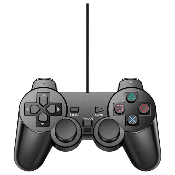 Gamepad Usb Con An&aacute;logos Black Deluxe Dbc1001