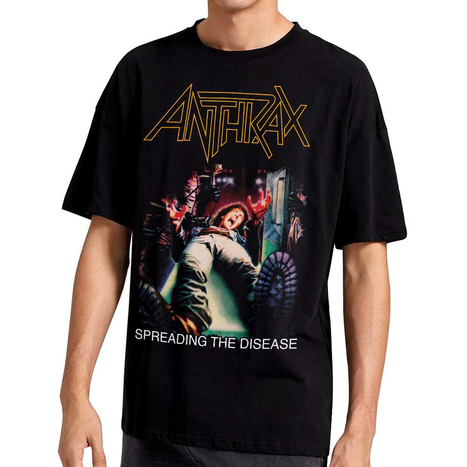 Polera Estampada Anthrax Spreading The Disease image number 0.0