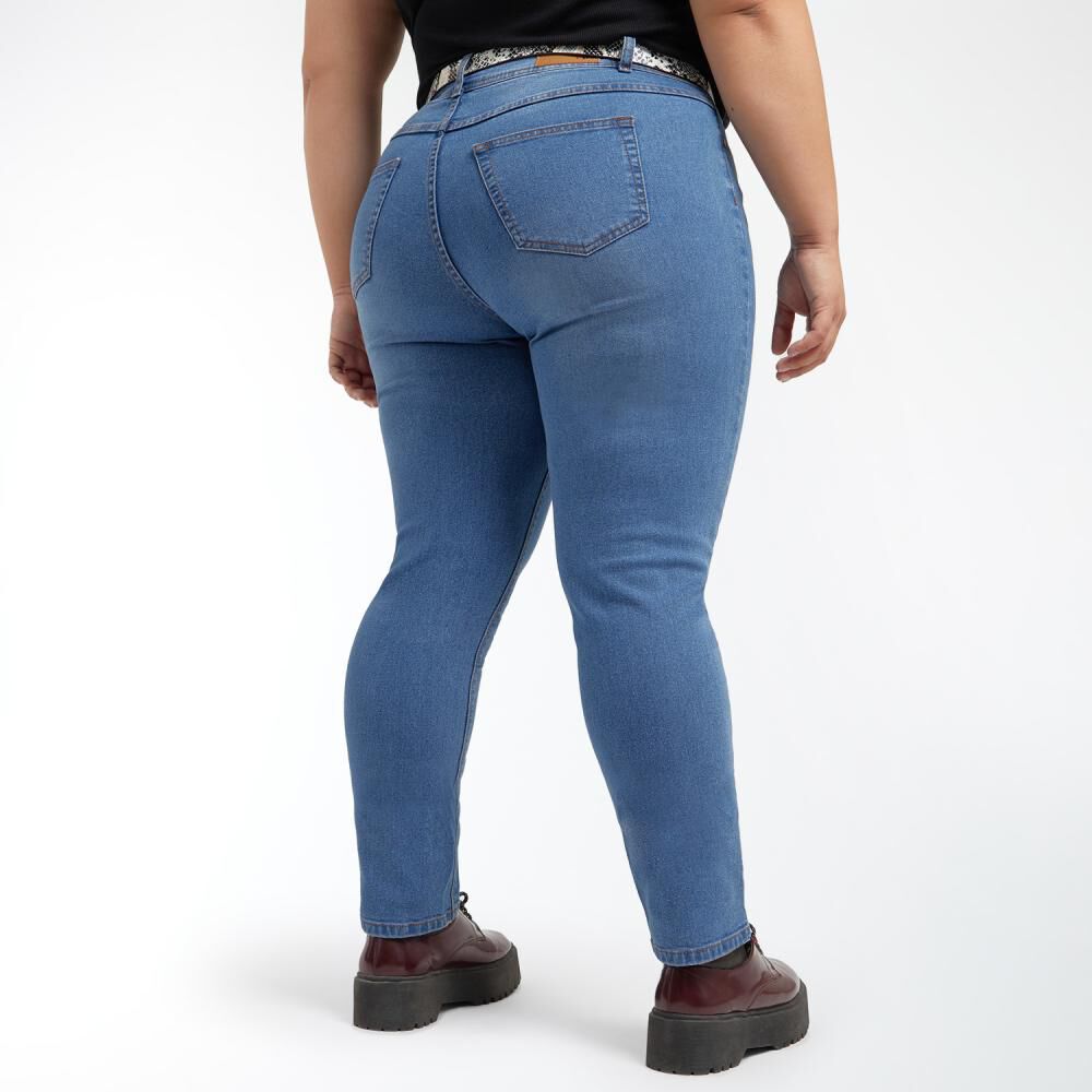 Jeans Talla Grande Fashion Tiro Medio Slim Mujer Sexy Large image number 3.0