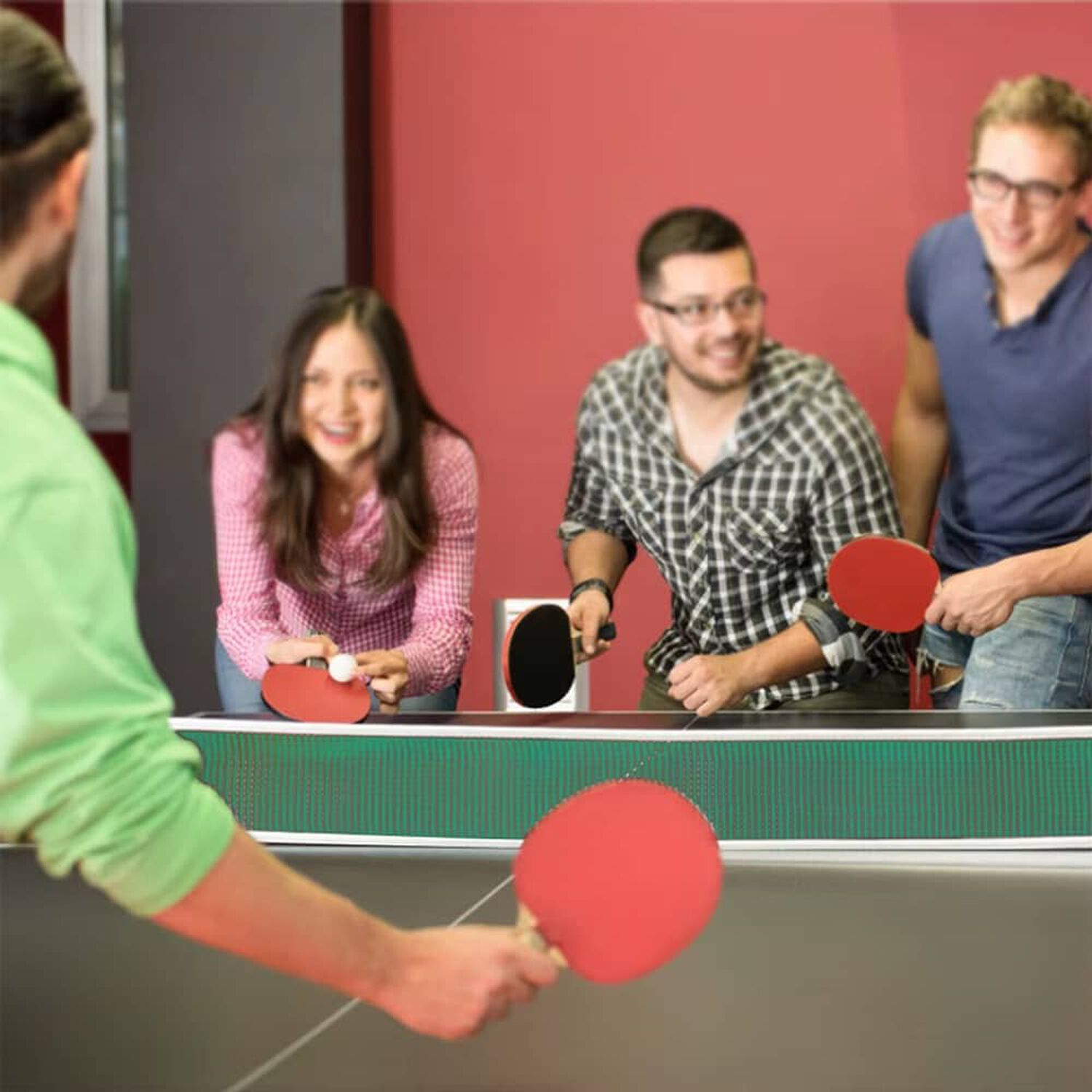 Pack 2 Paletas De Ping Pong +3 Pelotas + Malla Modelo Clasic image number 4.0