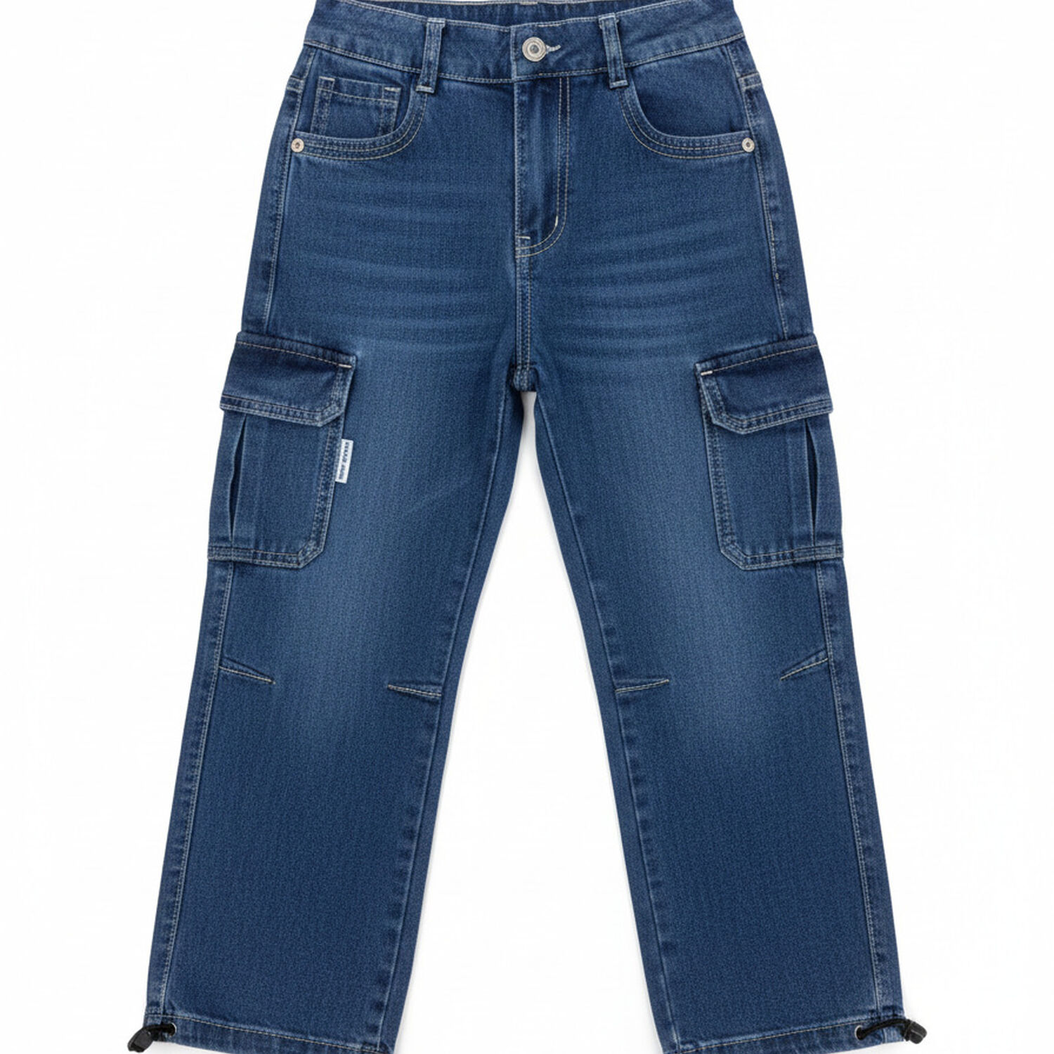 Pantal&oacute;n Cargo Jeans Ni&ntilde;o Denim Resistente image number 2.0