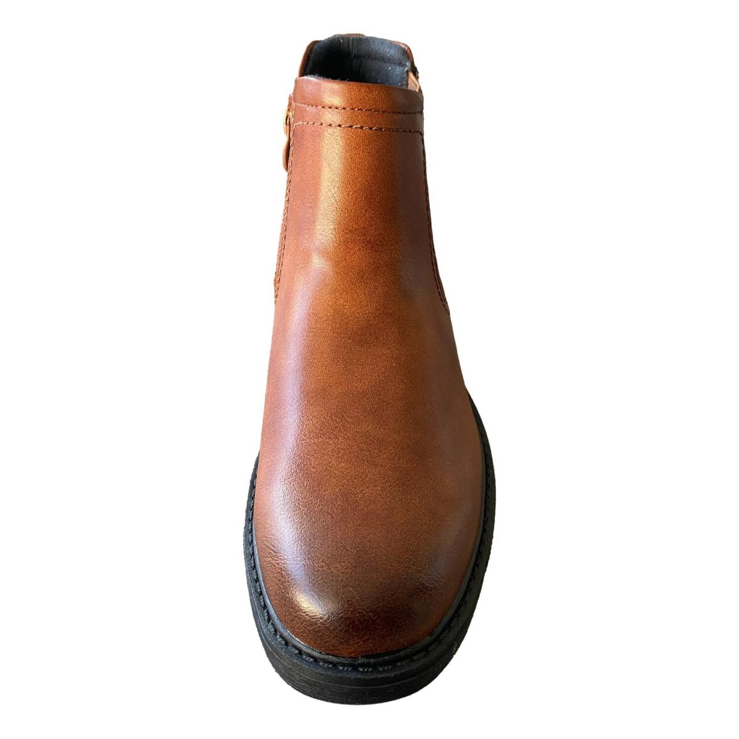Bot&iacute;n Chelsea Hombre Agta 6007 Color Camel Y Negro image number 2.0