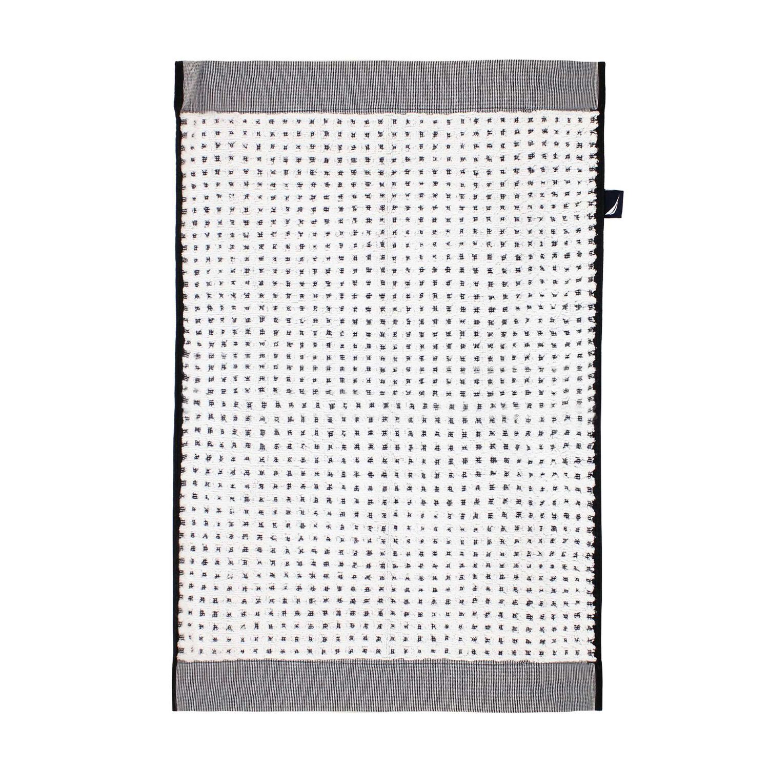 Toalla De Manos Mara Nautica Home 40x60cm Blanca-negra image number 4.0