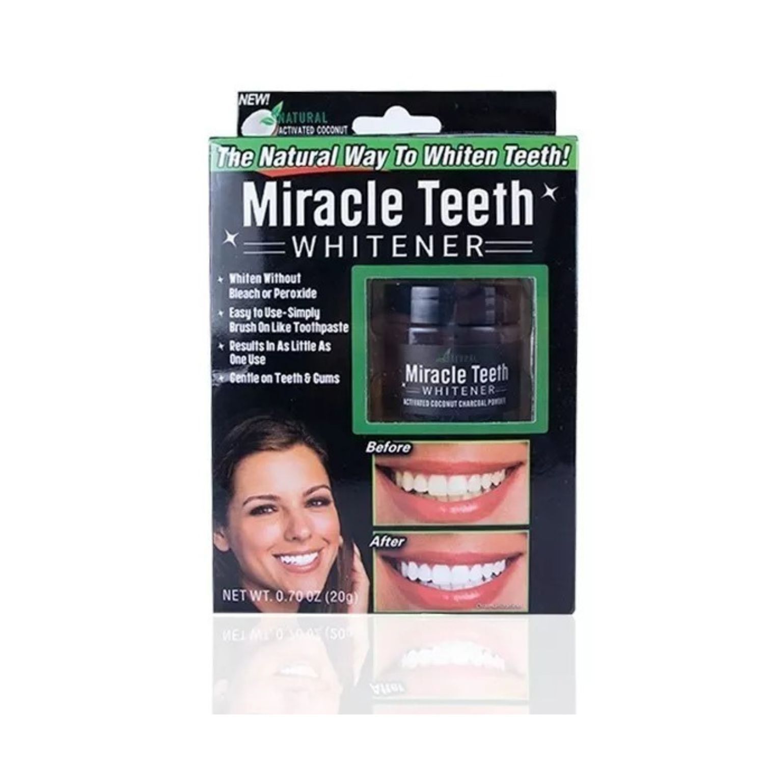 Polvo Blanqueador Dientes Carbon Activado 5cm Belleza image number 1.0