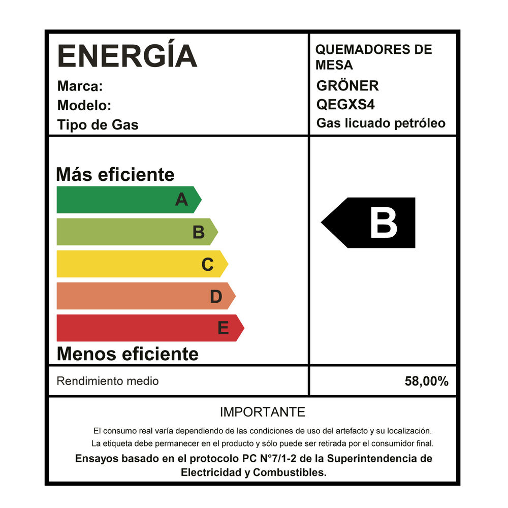 Encimera A Gas Groner Inox Xs 4q image number 6.0
