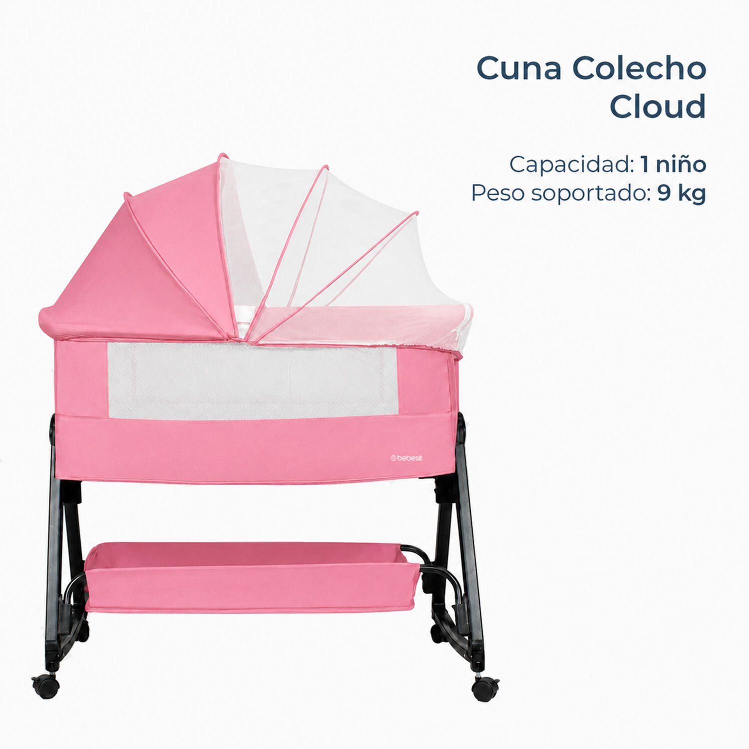 Cuna Colecho Cloud Rosado image number 3.0