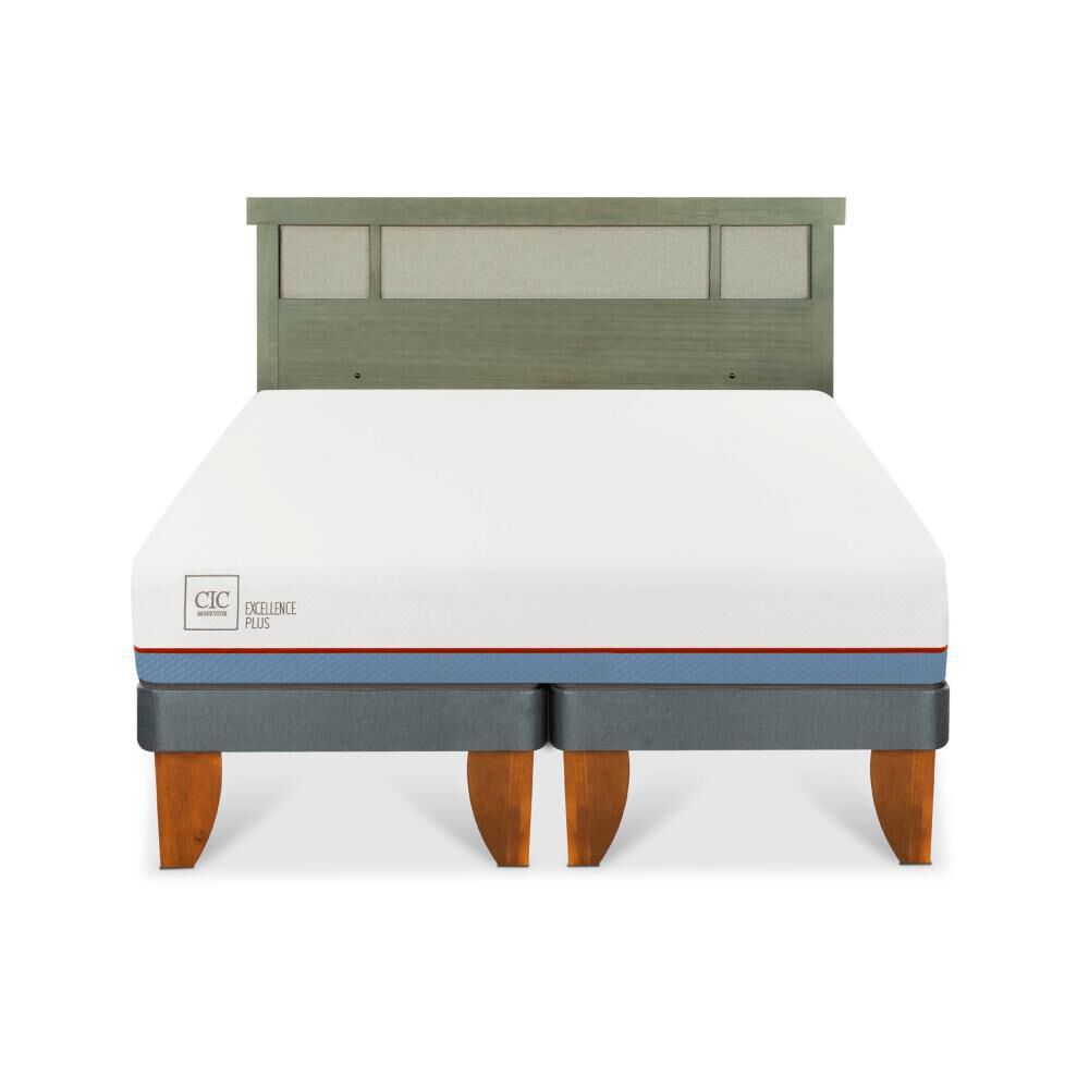 Cama Europea Cic Excellence Plus / 2 Plazas / Base Dividida + Respaldo image number 0.0
