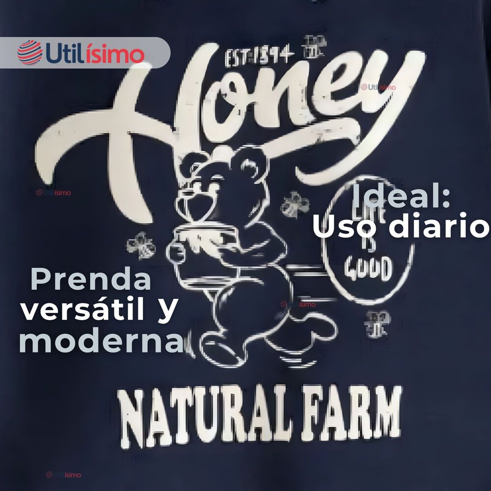 Poler&oacute;n Estilo Pique Manga Larga Ni&ntilde;o 100% Algod&oacute;n Azul image number 3.0