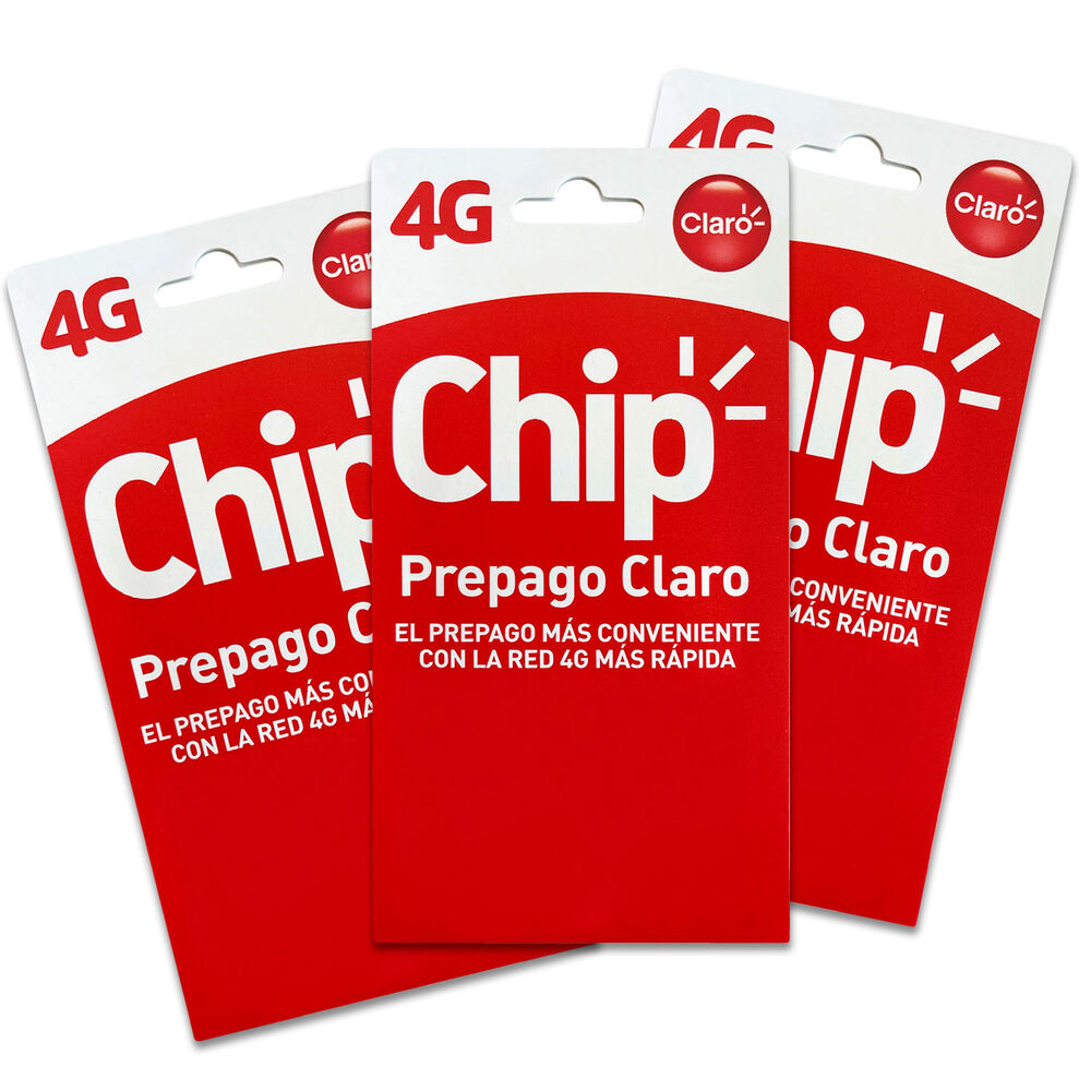 Chip Claro Prepago Con Activaci&oacute;n R&aacute;pida X100 Kit Mayorista image number 0.0