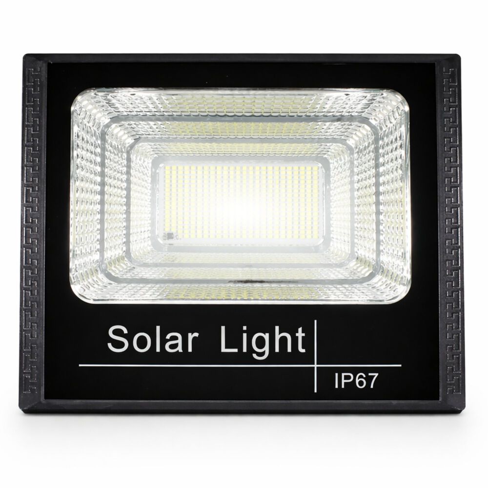 Foco Solar Exterior 500w Ip67 Con Panel Hd + Control Remoto image number 2.0