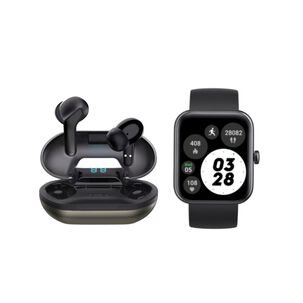 Pack Black Smartwatch Mini 206 + Audífonos Sense F1 Lhotse