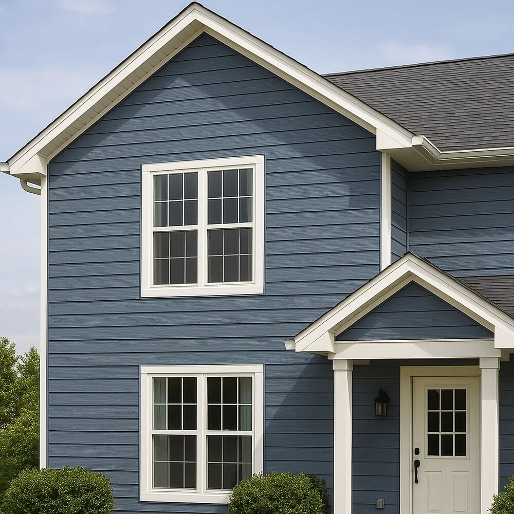 Pack De 5 Revestimientos Siding Plano Wpc Exterior Color Gris Azulado image number 2.0