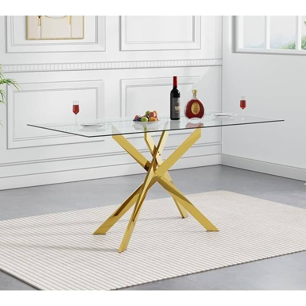 Mesa De Comedor Dubai Gold Rectangular 120x80 image number 1.0