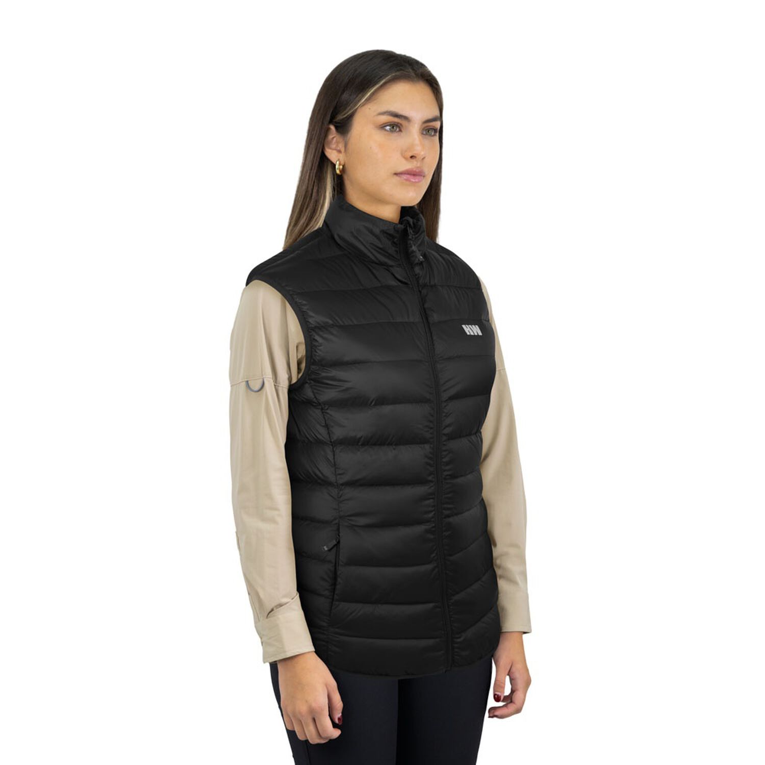 Parka Pluma Hw Pullay Pro Mujer Sin Manga Black image number 1.0