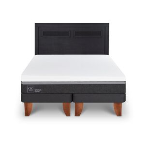 Cama Europea Cic Ortopedic Advance / 2 Plazas / Base Dividida + Respaldo