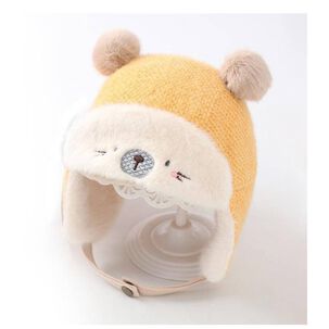 Gorro De Invierno Con Chiporro Para Bebes Amarillo