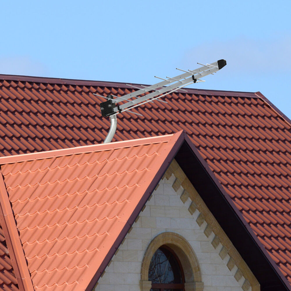 Kit Antena Externa Hd 17dbi + Mastil + 16m Cable De Regalo - Brasforma image number 1.0