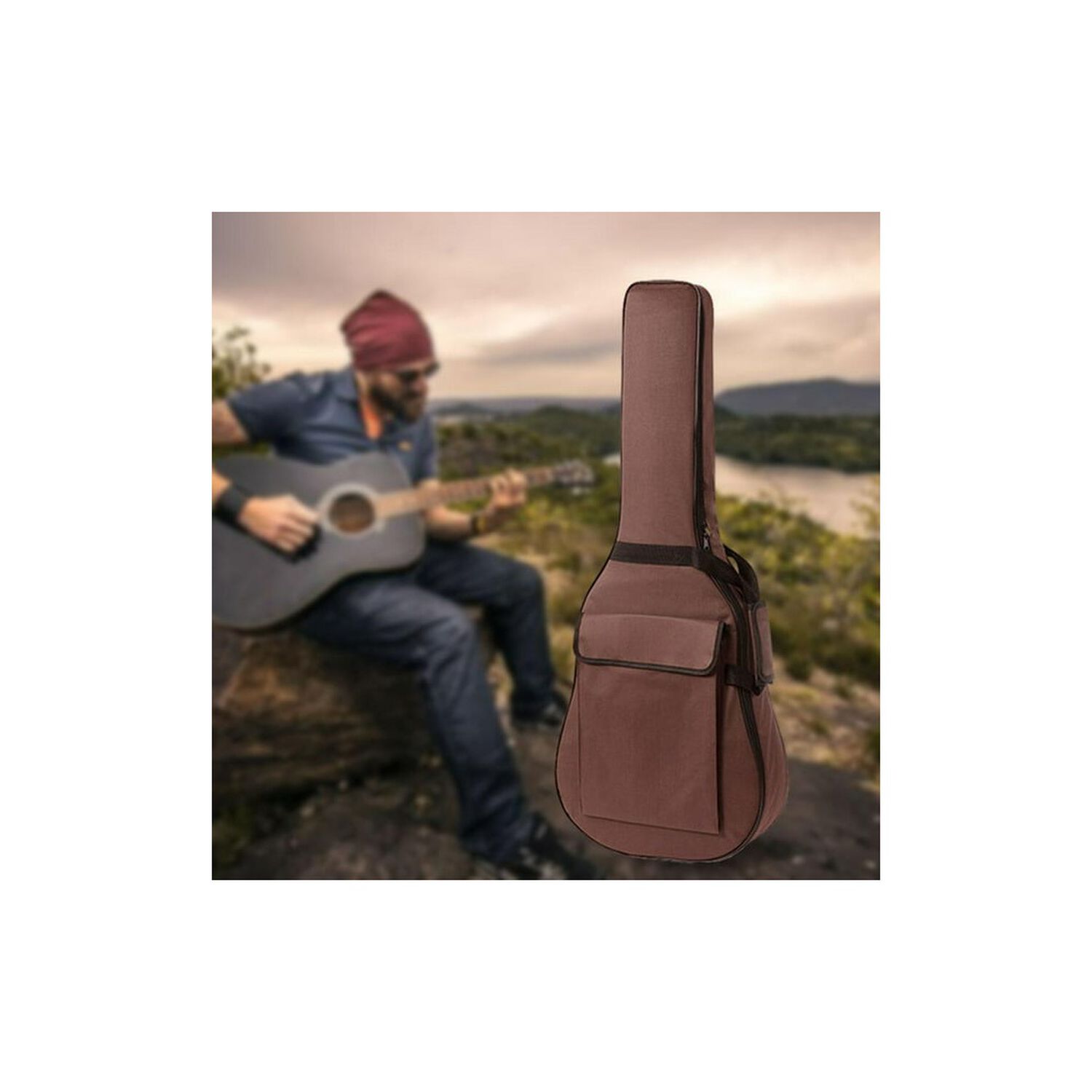 Funda De Guitarra Acustica Acolchada Waterproof De 40" image number 2.0