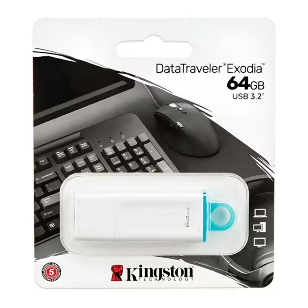 Pendrive Usb 3.2 64gb Datatraveler Blanco Exodia image number 1.0