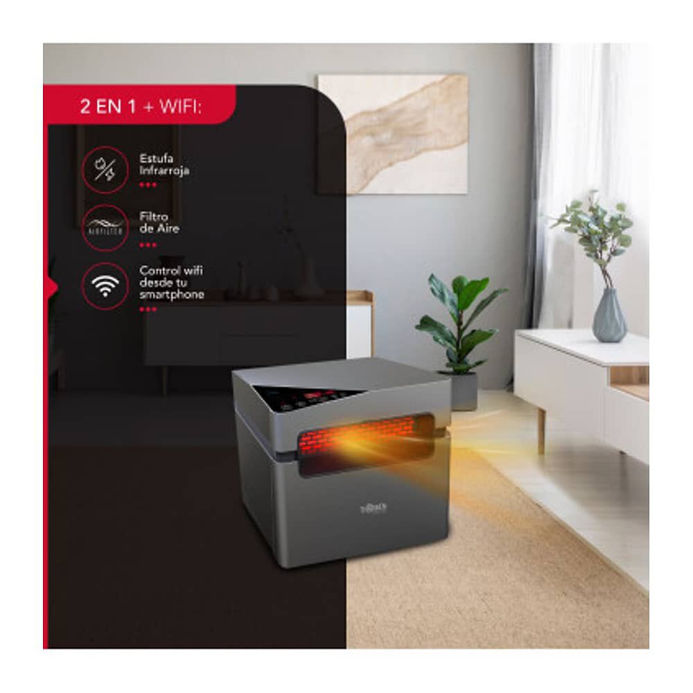 Estufa Electrica Infrarroja Thor Silver 1500 Wifi image number 1.0