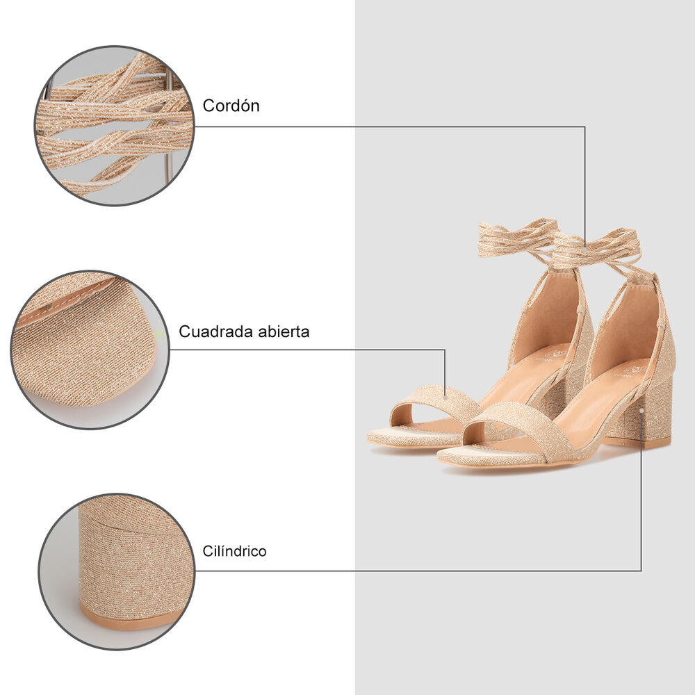 Sandalias Fiesta Alba Dorado Weide image number 8.0