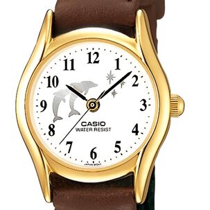 Reloj Casio De Mujer Cuero Golden Edition Ltp-1094q-7b9rdf