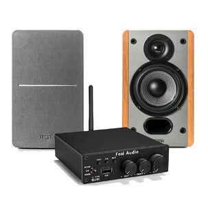 Amplificador Fosi Audio Bl20c + Parlantes Hi-fi Edifier P12