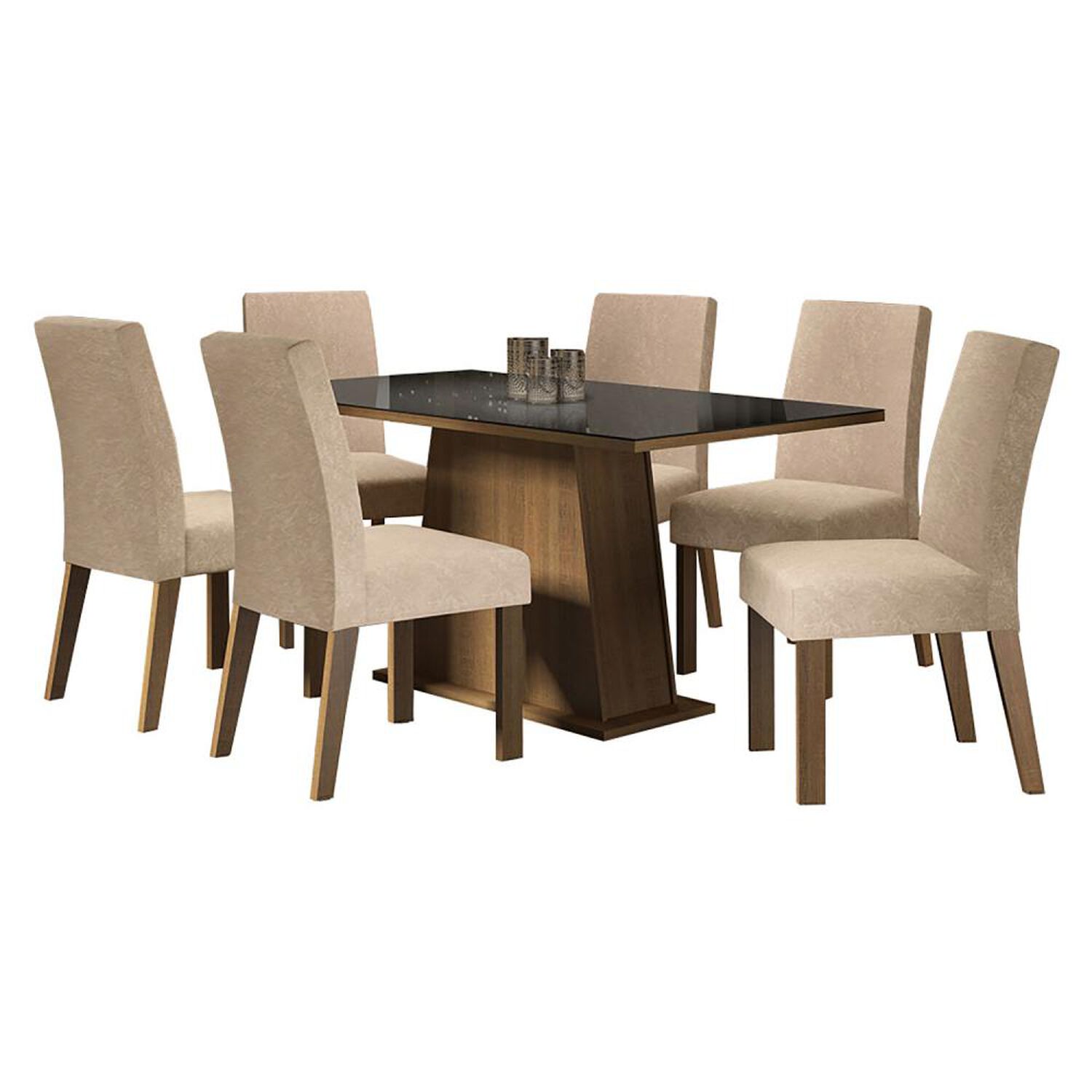 Juego De Comedor Vekkahome Gian / 6 Sillas image number 0.0