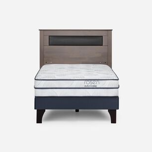 Cama Europea Rosen Autonomy Sky / 1.5 Plazas / Base Normal + Respaldo