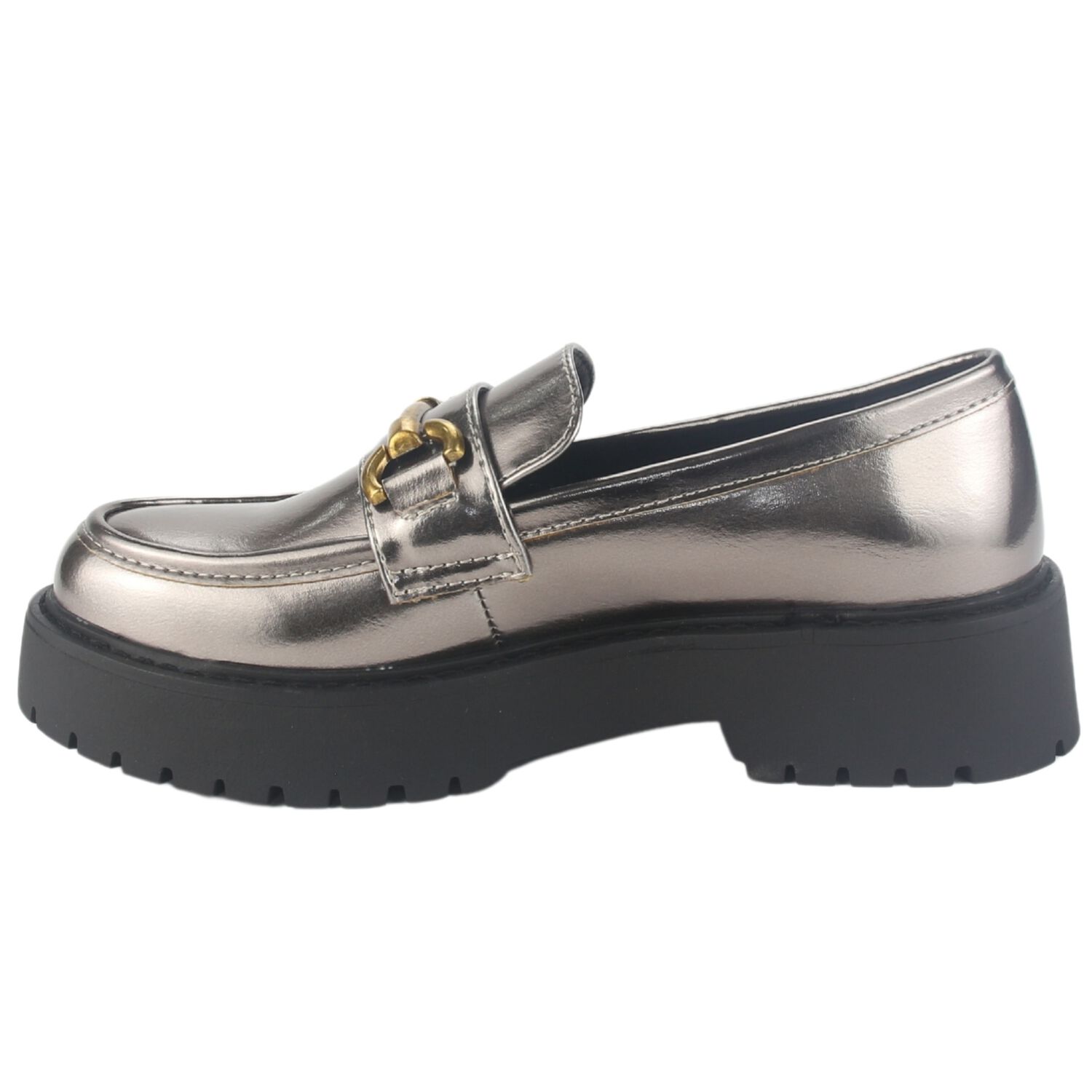 Mocasin Chalada Mujer Lenin-4 Plateado Casual image number 1.0