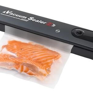 Maquina Selladora Al Vacio Para Alimentos + Bolsas Color Negro