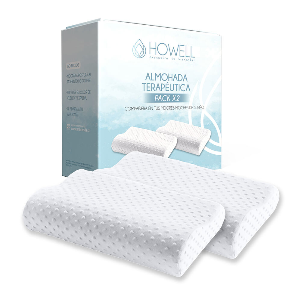 Pack X2 Almohada Memory Cervical Ortopédica Con Memoria image number 0.0