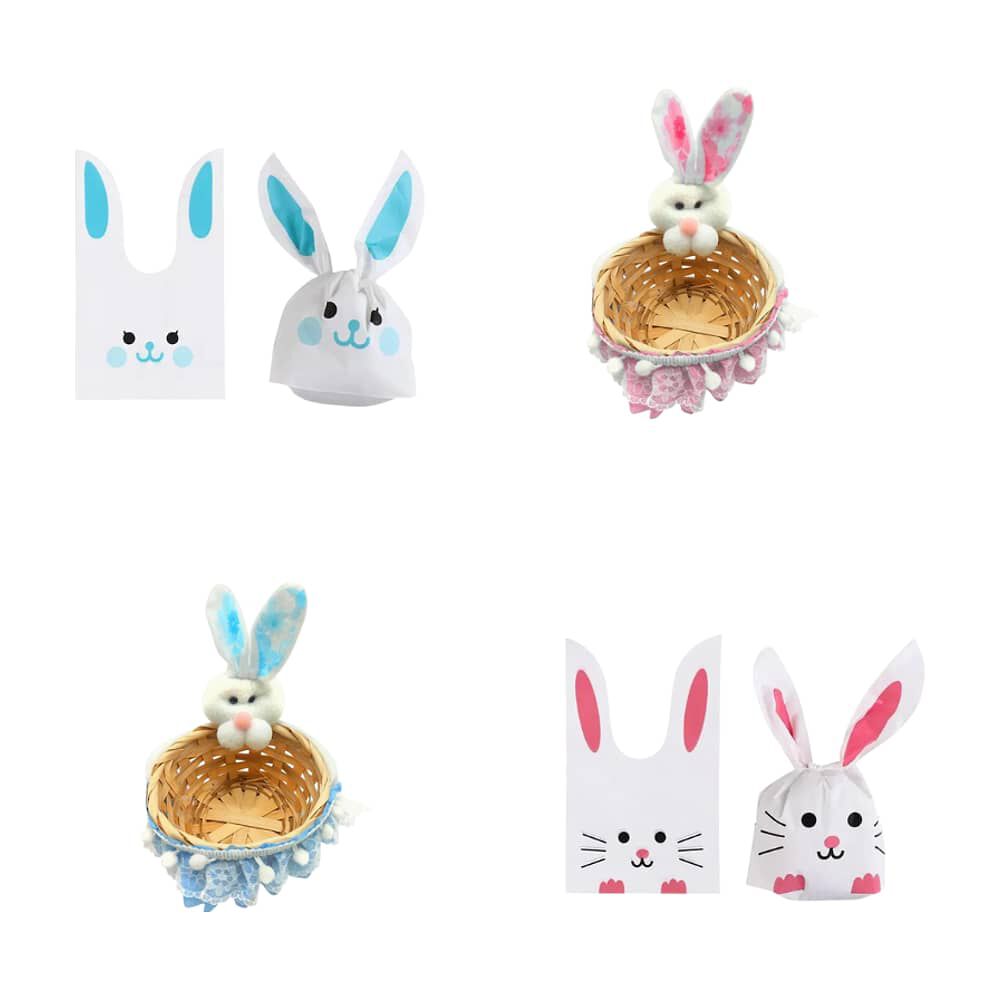 Pack De 10 Bolsa De Conejo De Pascua + 2 Canasto De Conejo image number 0.0