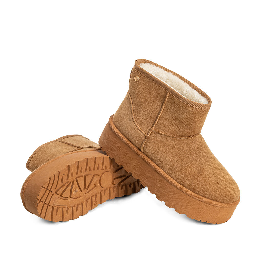 Botin Camel Casual Mujer Weide Lt122 image number 4.0