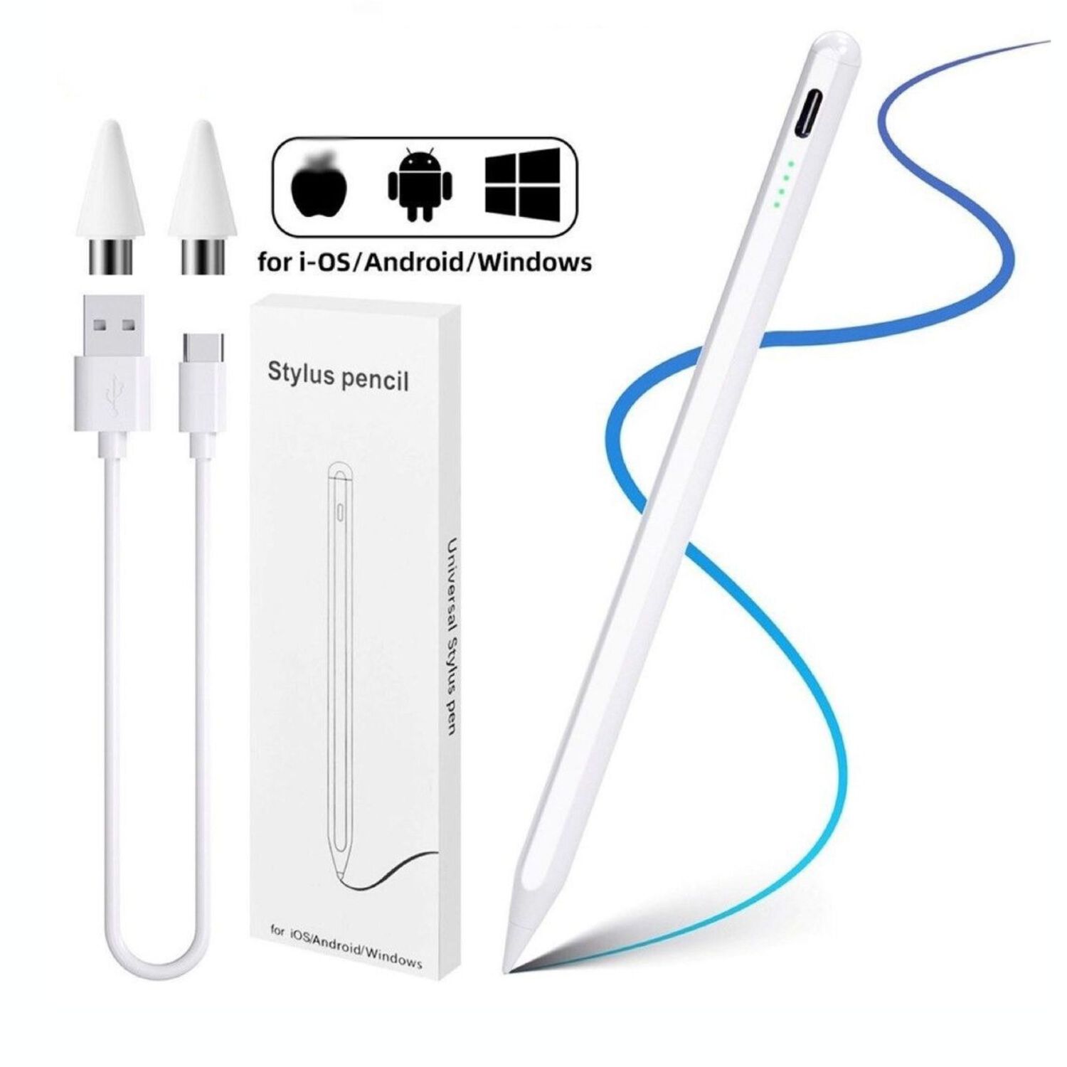 L&aacute;piz Touch Para Pantallas Android E Ios Stylus Profesional Recargable image number 1.0