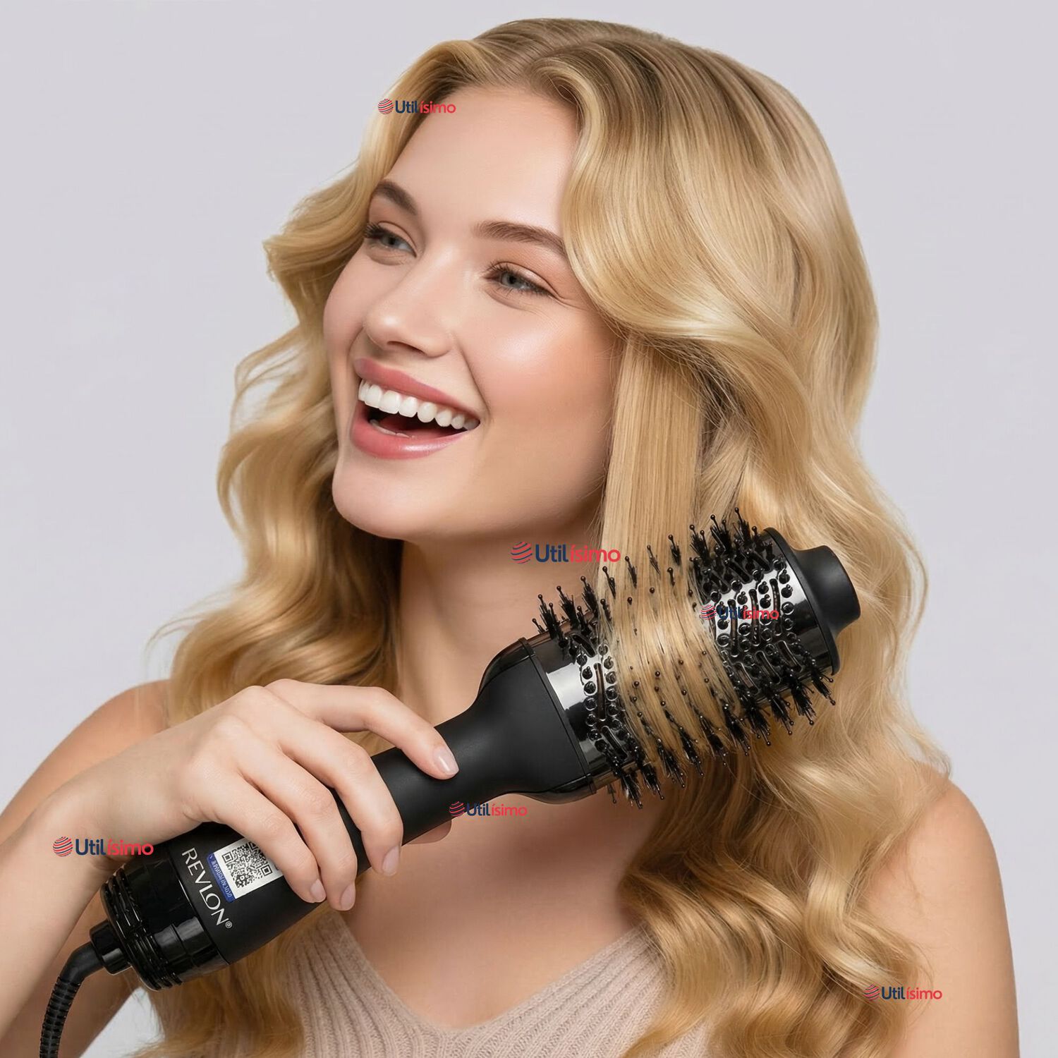 Cepillo Secador Alisador De Cabello One Step Revlon 800w Titanium image number 0.0