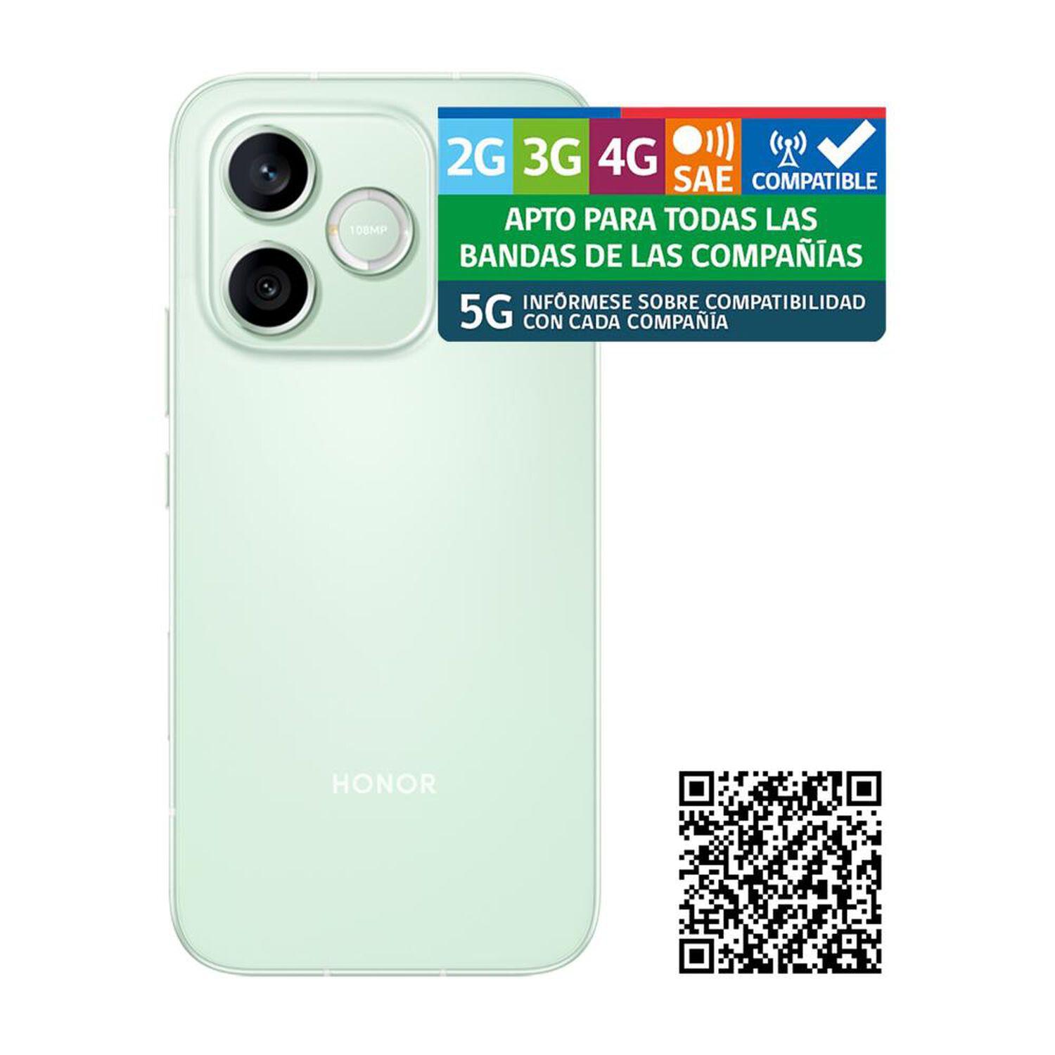 Smartphone Honor 600e / 5G / 512 GB / Verde / Liberado image number 10.0
