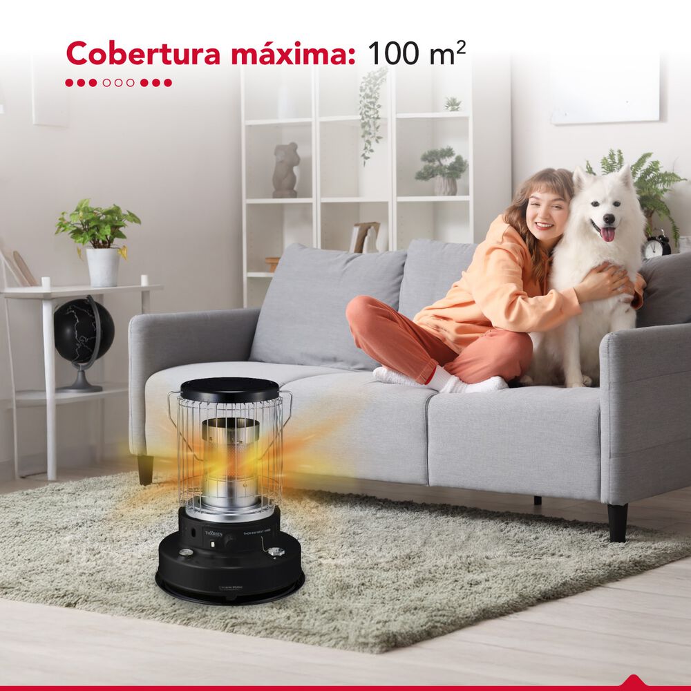 Estufa Parafina Mecha 7,2 Litros 4.9kw Thor Kw Heat 4400 image number 7.0