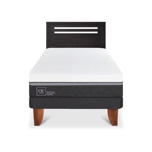Cama Europea Cic Ortopedic Advance / 1.5 Plazas / Base Normal + Respaldo