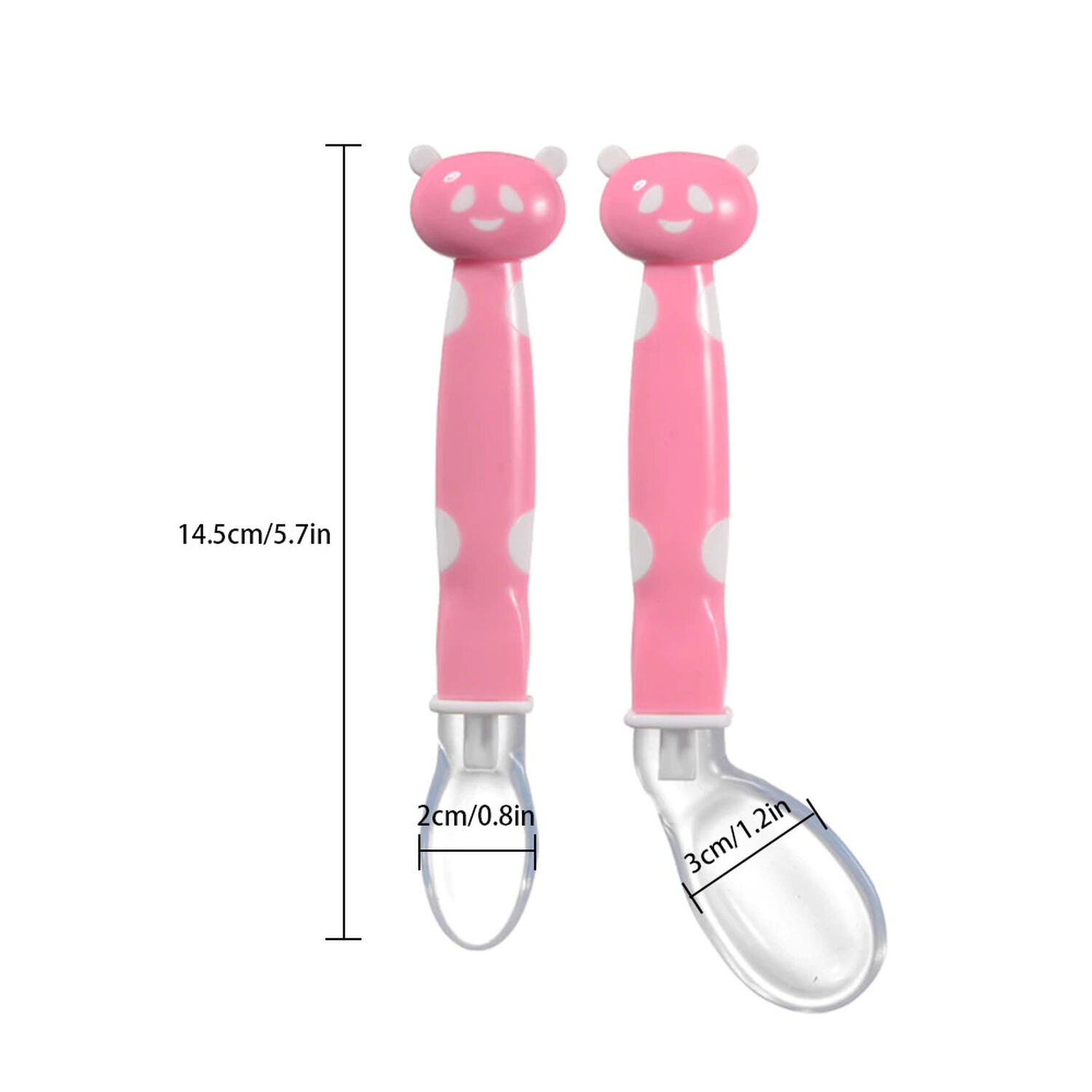 Cucharas De Silicona Suave Para Beb&eacute;s Alimentos Libre De Bpa image number 1.0