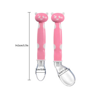 Cucharas De Silicona Suave Para Beb&eacute;s Alimentos Libre De Bpa