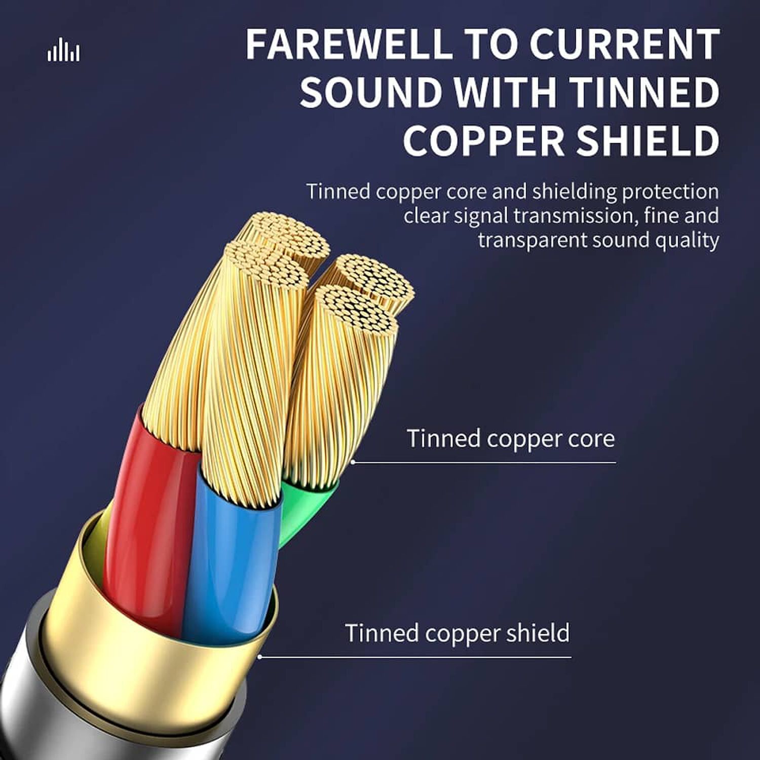 Cable De Audio Premium 1x1 Jack 3.5mm Acordonado 3mt image number 3.0