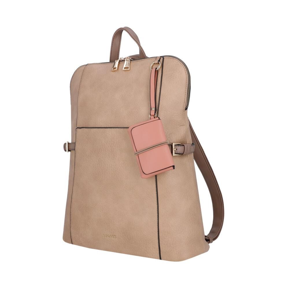 Mochila Notebook Secret Zamora St6 Beige 15" image number 1.0