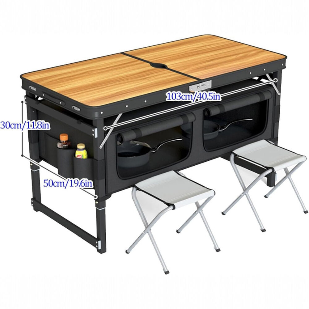 Mesa Madera Reforzada Premium Pleglable Madera image number 1.0